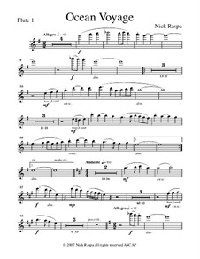 Ocean Voyage: Flute 1 part by Nick Raspa
