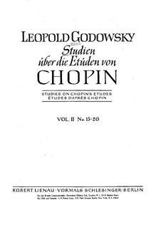 Studies after Etudes by Chopin, Op.10, 25: livro II by Leopold Godowsky
