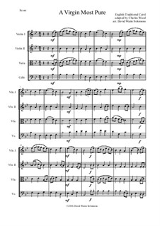 A Virgin Most Pure: para quartetos de cordas by folklore
