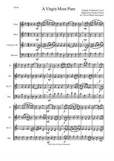 A Virgin Most Pure: Para quarteto de sopro by folklore