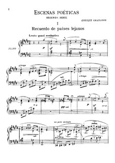 Escenas poéticas (Poetic Scenes): livro II by Enrique Granados