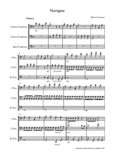 Navigate - Trombone trio, ML 18: Navigate - Trombone trio by Marco Lourenço
