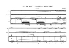 Grande trio No.1: For bass clarinet, viola and piano, MVWV 347c by Maurice Verheul