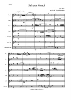 Salvator Mundi: For flute choir by John Blow