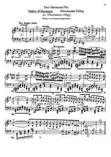 Album of Wanderer, S.156: Book I, No.4 Obermann's Valley by Franz Liszt
