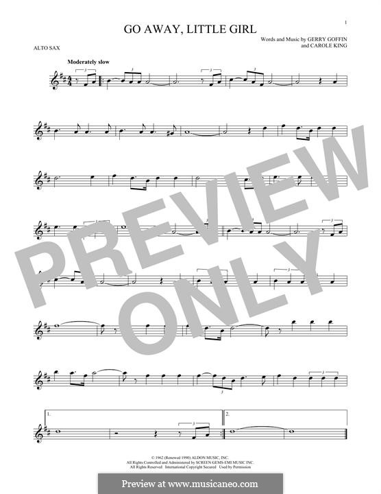 Go Away, Little Girl: para Saxofone Alto by Carole King, Gerry Goffin
