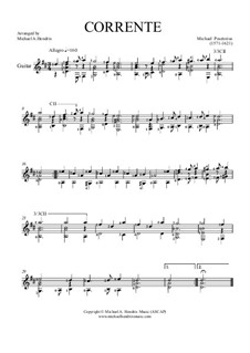 Corrente: Corrente by Michael Praetorius