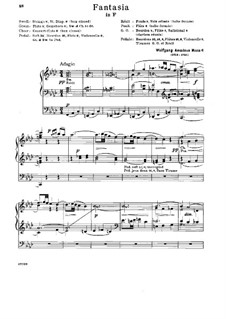 Fantasia for Mechanical Organ in F Minor, K.594: para um único musico (Editado por H. Bulow) by Wolfgang Amadeus Mozart