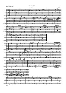 Menuett 4: Für Cello, Fagot und Orgel by Friedrich Gross