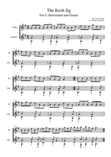 The Kesh Jig: For C-instrument and guitar (G Major) by folklore
