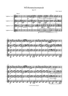 Nö. Hornmeistermarsch 4 Pfc Es, Op.119: Nö. Hornmeistermarsch 4 Pfc Es by Dieter Angerer