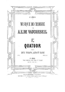 String Quartet No.1 in D Major: violino parte I by Auguste-Emmanuel Vaucorbeil