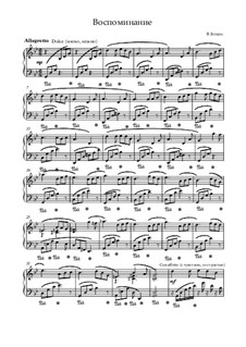 Воспоминание, Op.16 No.2: Воспоминание by Bohan Vladimir