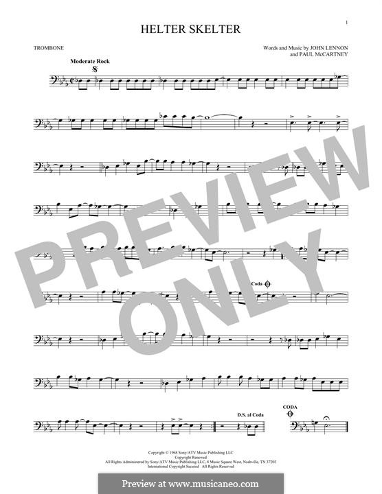 Helter Skelter (The Beatles): para trombone by John Lennon, Paul McCartney