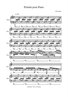 Prelude for Piano: introdução para piano by Stephane Boussuge