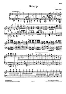 Galop in A Minor, S.218: Para Piano by Franz Liszt