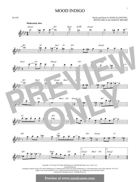 Mood Indigo: para flauta by Irving Mills, Albany Bigard, Duke Ellington