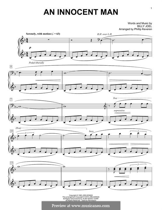 An Innocent Man: Para Piano by Billy Joel