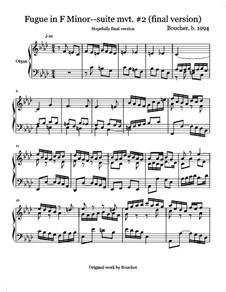 Fugue in F Minor (updated, final version): Fugue in F Minor (updated, final version) by Mitch Boucher