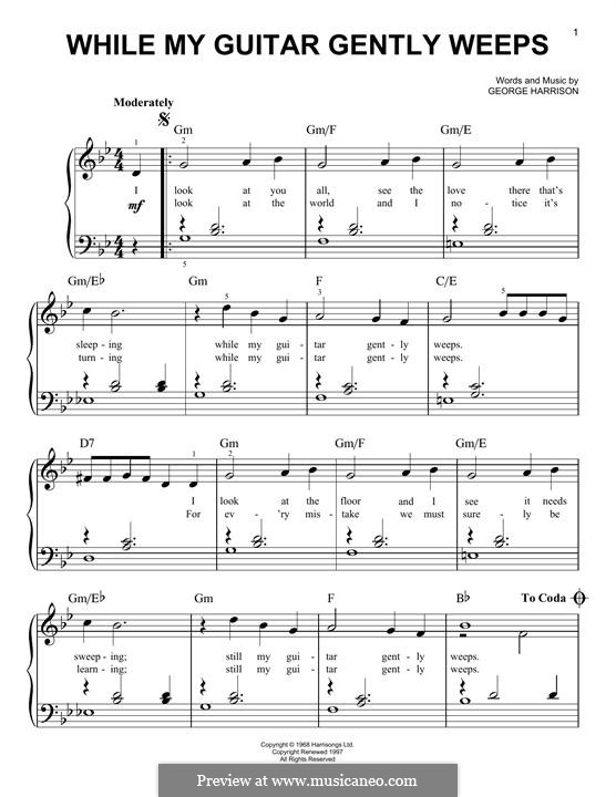 Letra Y Acordes De While My Guitar Gently Weeps