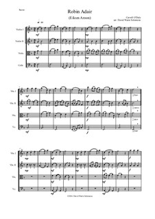 Robin Adair: para quartetos de cordas by Carroll O'Daly