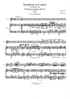 Movement II: Arranjo para flauta e piano by Wolfgang Amadeus Mozart