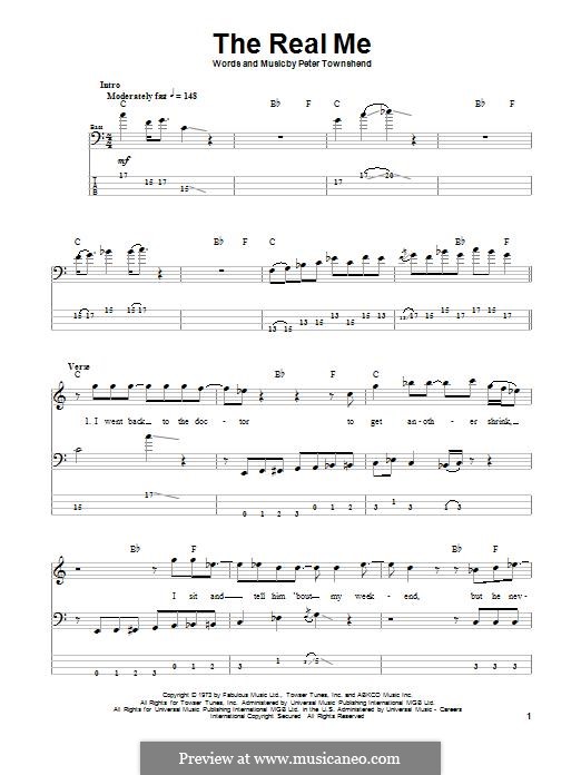 The Real Me (The Who): para baixo com guia by Peter Townshend