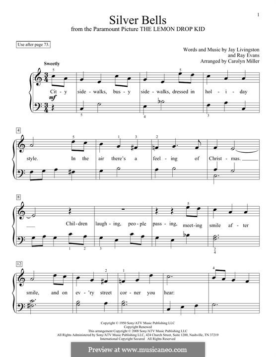 Piano version: para um único musico (Editado por H. Bulow) by Jay Livingston, Raymond Evans