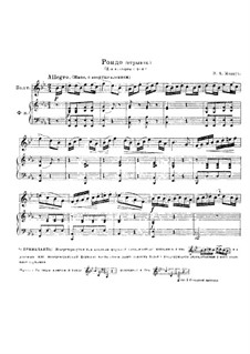 Rondo for Horn and Piano: Fragmento by Wolfgang Amadeus Mozart