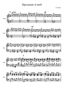 Прелюдия А-moll, Op.1: Прелюдия А-moll by Alexander Sushko