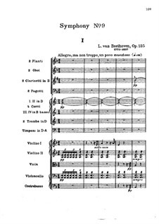 Movement I: partitura completa by Ludwig van Beethoven