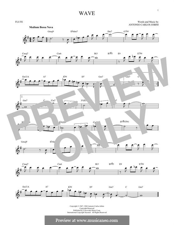 Wave por A.C. Jobim Partituras on músicaNeo