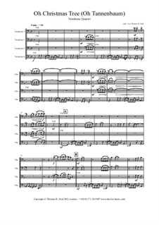 Vocal-instrumental version: For trombone quartet by folklore