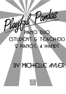Playful Pandas (Beginning Piano Duo): Playful Pandas (Beginning Piano Duo) by MEA Music