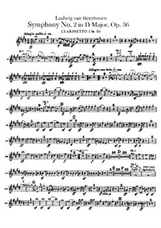 Complete set: parte clarinetas by Ludwig van Beethoven