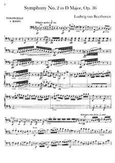 Complete set: parte violoncelo e contrabaixo by Ludwig van Beethoven
