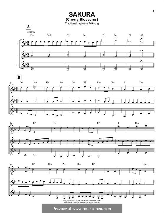 Sakura (Cherry Blossom): For any instrument by folklore