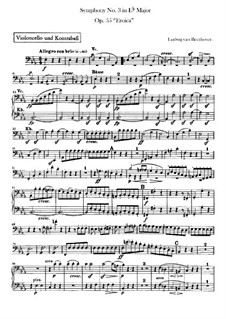 Complete set: parte violoncelo e contrabaixo by Ludwig van Beethoven