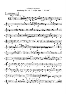 Complete set: parte trompetas by Ludwig van Beethoven