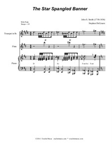 Instrumental version (quartet instruments): Para quarteto de sopro by John Stafford Smith