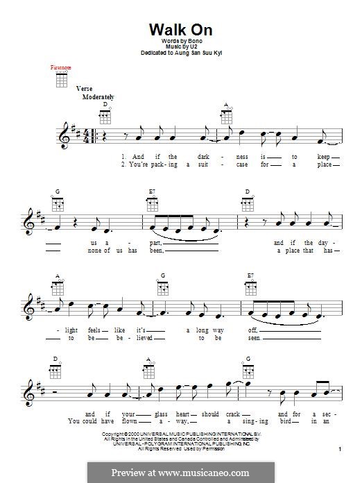 Walk on: para ukulele by U2