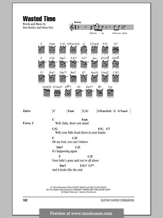 Wasted Time (The Eagles): Letras e Acordes by Don Henley, Glen Frey