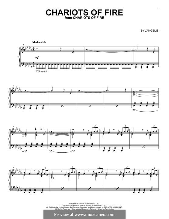 Chariots of Fire: Para Piano by Vangelis