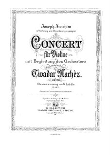 Violin Concerto No.1 in E Minor, Op.30: versão para violino e piano by Tivadar Nachéz