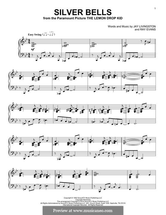 Piano version: para um único musico (Editado por H. Bulow) by Jay Livingston, Raymond Evans