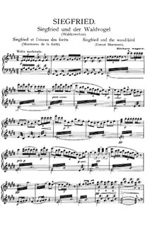 Siegfried (Sigurd), WWV 86c: Forest Murmurs, for piano by Richard Wagner