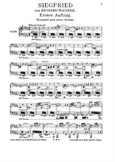 Siegfried (Sigurd), WWV 86c: ato I, para vozes e piano by Richard Wagner