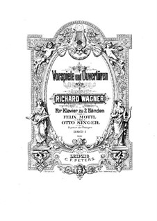 Fragments: Introduction to Act I, for piano. Version by O. Singer and F. Mottl by Richard Wagner