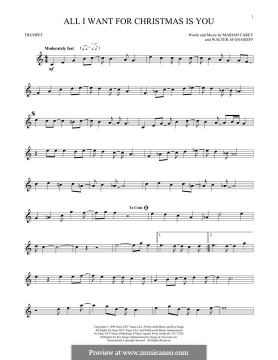 Instrumental version: para trompeta by Mariah Carey, Walter Afanasieff