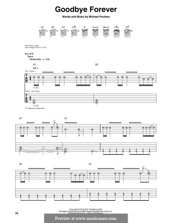Goodbye Forever (Volbeat): Para guitarra com guia by Michael Poulsen